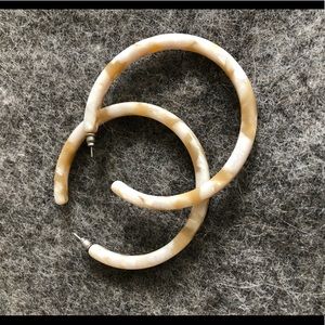 Machete large hoop earrings 3”